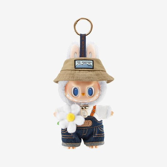 Introducing the limited-edition THE MONSTERS Fall in Wild Series – Vinyl Plush Doll Pendant, an irresistibly charming accessory inspired by the quirky universe of Labubu and The Monsters collection.

Key Features:

Charming Labubu Design – Miniature plush meets vinyl in one adorable character: Labubu wears denim overalls layered over a white T-shirt, accented by a brown bucket hat emblazoned with "The Monsters." Completing the look, a soft daisy peeks out playfully at his side. 

Expressive Vinyl Features –