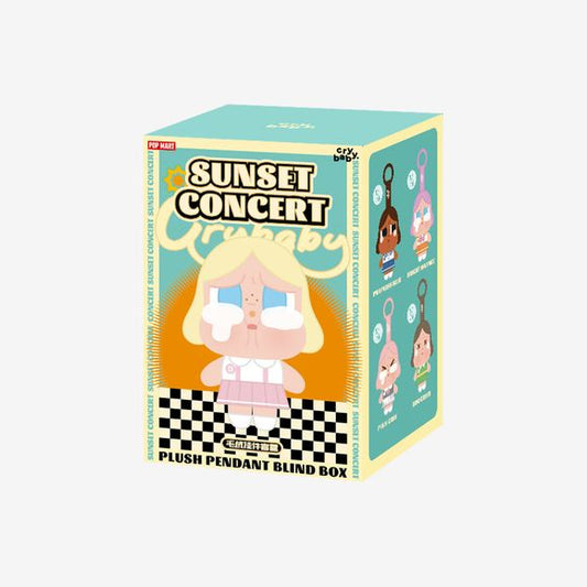 Step into the spotlight with the CRYBABY Sunset Concert Series Plush Pendant Blind Box — where concert vibes meet kawaii charm. Each blind box hides a plush pendant inspired by the soft glow of sunset performances, dressed in concert-themed outfits, complete with CRYBABY’s signature teary-eyed expression. Clip it onto your bag, keys, or keep it as part of your display — every piece is designed to steal the show.

With plush faces, warm colorways, and stylish design details, this series brings both adorabili