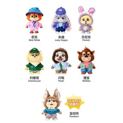 MINISO Disney Zoomania 2 Alltags-Serie Vinyl Plüsch Anhänger Blind Box ORIGINAL