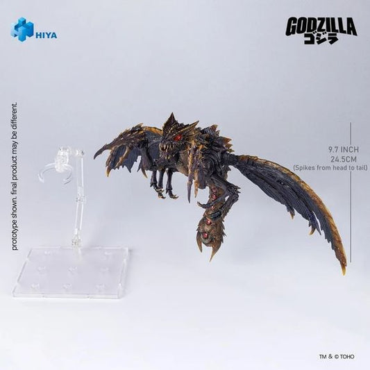 PRE-ORDER: Expected to ship in Quarter 4 of 2027.

The vicious high-speed predator takes flight! Megaguirus from Godzilla vs. Megaguirus now joins the Hiya Toys EXQUISITE BASIC Series!

The 24th film in the Godzilla series, Godzilla vs. Megaguirus follows humanity’s latest attempt to eliminate Godzilla once and for all. Under the “G Extermination Strategy,” the G Countermeasures Headquarters develops the Dimension Tide, a new weapon capable of generating an artificial black hole. However, a test firing dist