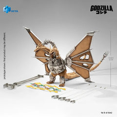PRE-ORDER: Expected to ship in August of 2027.

Hiya Toys presents the EXQUISITE BASIC Godzilla vs. King Ghidorah (1991) Mechanical King Ghidorah (Battle Damaged Ver.) Action Figure, recreating the cybernetic kaiju's appearance from the climactic battle in Shinjuku.

In Godzilla vs. King Ghidorah (1991), the remains of King Ghidorah are recovered and rebuilt using advanced 23rd-century technology, creating Mechanical King Ghidorah—a massive cyborg combining biological and mechanical components to battle God