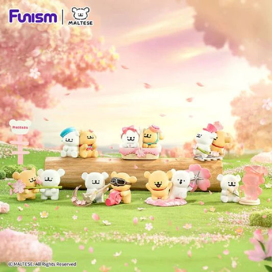 Celebrate the beauty of spring with the Maltese Cherry Blossoms Series from Funism. This charming blind box collection features adorable Maltese puppy characters in soft pastel tones, each set in a unique sakura-themed scene inspired by the Japanese cherry blossom season.

From relaxing under blooming trees to playful seasonal activities, each figure captures a peaceful, whimsical moment. With detailed sculpting, gentle colors, and themed accessories, these figures are perfect for display and bring a calmin
