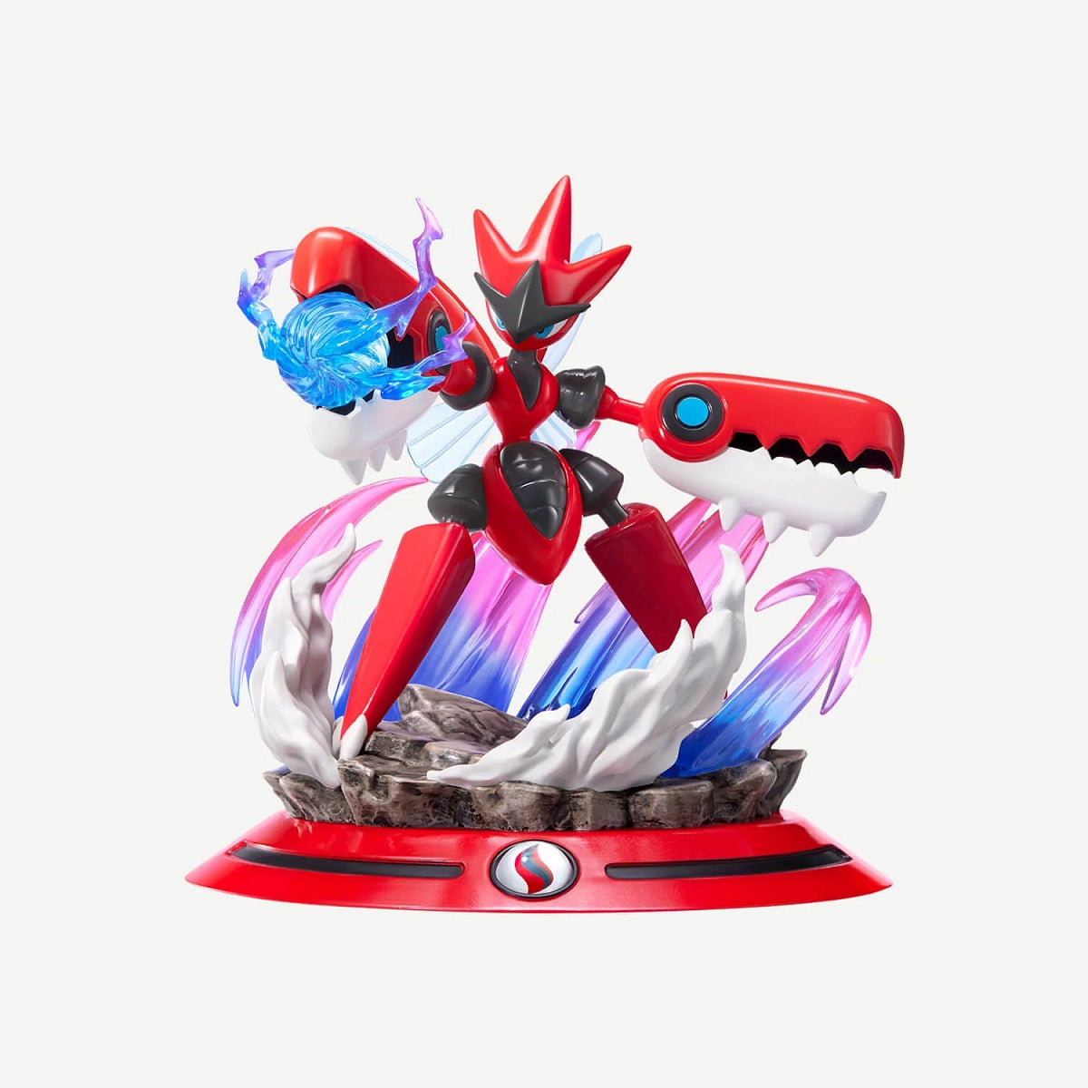 Unleash the overwhelming power of Mega Scizor with this stunning Funism Pokémon Twinkmont Series collectible! Inspired by Mega Scizor's fearsome Mega Evolution, this officially licensed figure captures the iconic Bug/Steel-type in an explosive battle pose, complete with translucent energy effects, dynamic attack details, and a themed Mega Stone display base. Standing approximately 4.5 inches (11.5 cm) tall, this premium PVC statue brings one of Pokémon's most powerful Mega Evolutions to life.

Every detail