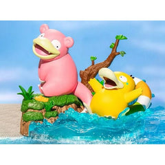 Funism Pokemon Slowpoke & Psyduck Prime Figure PVC Statue