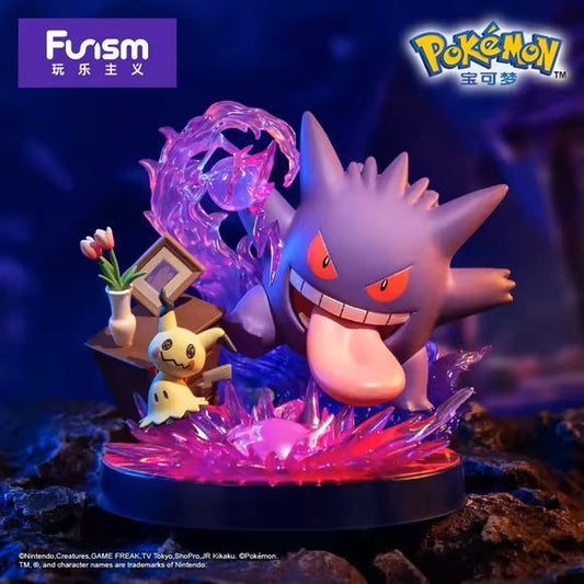 Funism Pokemon Partner Series Gengar & Mimikyu Prime Figure 6-inch PVC Statue