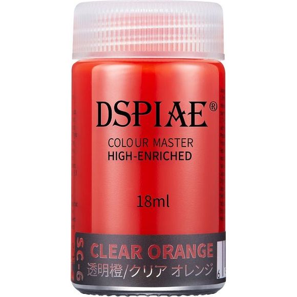 DSPIAE Transparent Color SC-6 Clear Orange 18ml Lacquer Model Hobby Paint | Galactic Toys & Collectibles