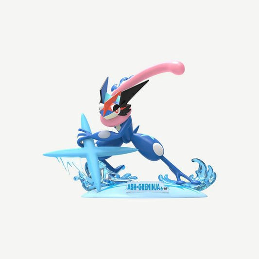 Bring one of Ash's most iconic Pokémon to your collection with the Funism Twinkmont Ash-Greninja Prime Figure Mini! Featuring Ash-Greninja in a dynamic battle pose, this officially licensed Pokémon statue captures the powerful Bond Phenomenon with an impressive translucent water-effect base and signature Water Shuriken attack. Despite its compact size, the figure features vibrant paint applications, crisp sculpted details, and a premium display-worthy finish. Packaged in a collectible window box, it's perfe