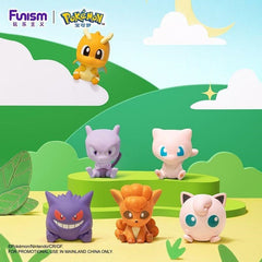 Catch a surprise with the Funism Pokémon Palm Size Wonders series! Each blind box comes packaged in a fun Poké Ball capsule, keeping the mystery alive until you open it.

These adorable 1.5-inch figures are perfectly sized to fit in the palm of your hand, making them great for display, collecting, or gifting. With fan-favorite Pokémon in the lineup, every box is a chance to add something special to your collection.

Possible characters include:
Gengar, Dragonite, Mew, Mewtwo, Vulpix, and Jigglypuff

Note: E