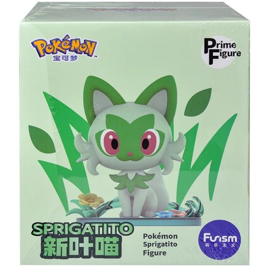 Bring a fresh, nature-inspired charm to your collection with the Sprigatito Prime Figure from Funism. Inspired by the Grass-type starter Pokémon from Pokémon Scarlet & Violet, this premium figure captures Sprigatito in a peaceful, sunlit scene surrounded by lush greenery and blooming flowers.

Part of Funism’s Prime Figure series, this collectible emphasizes detailed sculpting and expressive design, showcasing Sprigatito’s playful yet relaxed personality. With its soft color palette and nature-themed base,