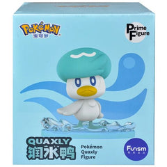 Time to hit the water! Quaxly has joined the Pokemon Prime Figure collection! This figure depicts the Water Pokemon splashing in a puddle of water after a gentle summer rain storm. Order yours today and add Quaxly to your roster!

Add to your Pokemon collection with these adorable figures from Funism! Each Pokemon Prime Figure stands around 6 inches tall and features a base with character specific effects molded in.  Approximately 16.3cm (6.41 inches) tall.