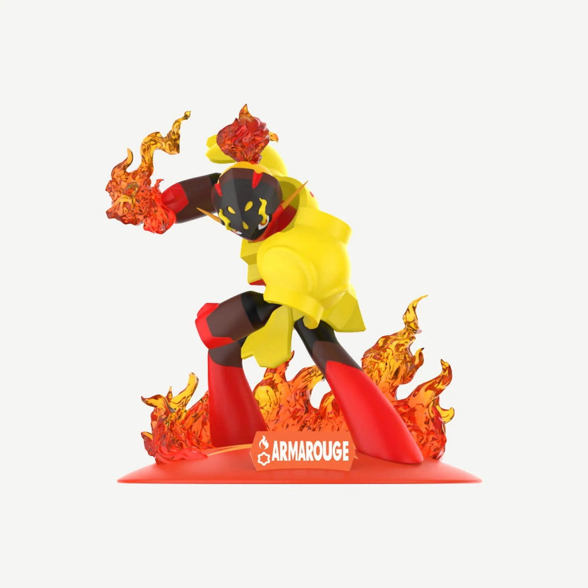 Unleash fiery power with the Funism Twinkmont Pokémon Armarouge Prime Figure! This premium mini PVC statue captures Armarouge in an action-packed battle pose, surrounded by dramatic translucent flame effects that showcase its signature Fire/Psychic-type abilities. Standing approximately 4.25 inches tall, this officially licensed Pokémon collectible features exceptional sculpting, vibrant colors, and dynamic details that bring one of Paldea's most formidable Pokémon to life.

Part of Funism's popular Twinkmo
