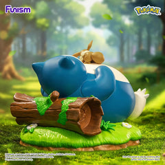 Funism Pokemon Partner Series Snorlax & Eevee Prime Figure 5-inch PVC Statue