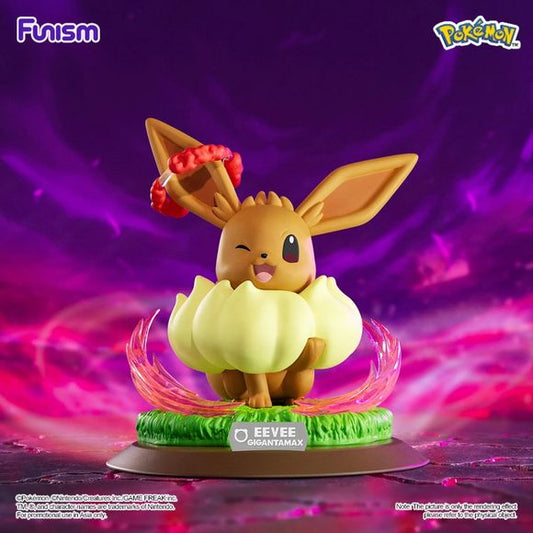 Funism Pokemon Twinkmont Shining Moment Series Gigantamax Eevee Figure PVC Statue