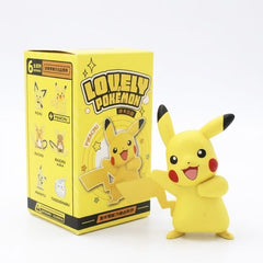 Bring home the world’s most iconic Pokémon with this adorable Pikachu figure from the Lovely Pokémon Series! Featuring Pikachu in a cheerful pose with its signature lightning bolt tail and bright smile, this collectible perfectly captures the lovable personality that has made Pikachu a fan favorite for generations.

Expertly sculpted with vibrant colors and charming details, this figure is ideal for displaying on desks, shelves, gaming setups, or alongside your growing Pokémon collection. Packaged in a colo