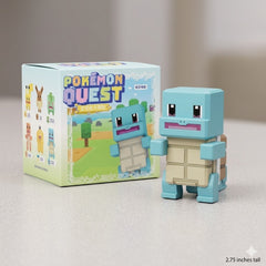 Bring the world of Pokémon Quest to life with this adorable Langbowang Pokémon Quest Series Figure featuring Squirtle. Inspired by the hit mobile game, this collectible recreates the beloved Tiny Turtle Pokémon in the game's signature block-style design, complete with cube-shaped features and pixel-inspired details.

Standing approximately 2.75 inches tall, Squirtle is crafted from durable PVC and features vibrant colors that capture its playful personality. The compact size makes it perfect for displaying