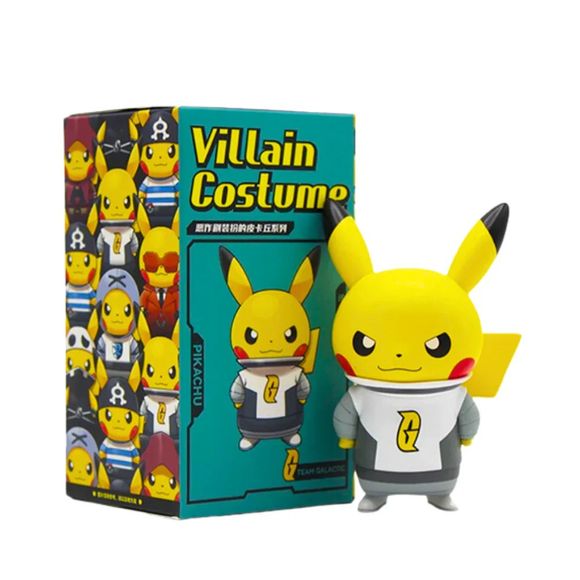 What if Pikachu joined the villain teams? The Pokémon Villain Costume Pikachu series reimagines everyone’s favorite Electric-type Pokémon dressed in outfits inspired by iconic villain organizations from the Pokémon universe!

This fun collectible figure lineup features Pikachu wearing stylized costumes inspired by infamous teams such as Team Galactic and other villain-themed looks, complete with matching accessories, sunglasses, uniforms, and playful expressions. The compact figure design and colorful packa