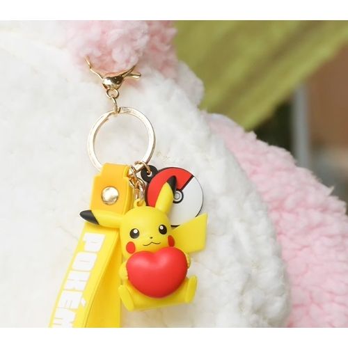Carry a little Pokémon love wherever you go with this adorable Pikachu Heart Keychain Charm! Featuring Pikachu holding a bright red heart, this charming accessory combines a detailed 3D Pikachu figure with a Poké Ball accent and durable strap attachment, making it the perfect companion for keys, backpacks, purses, and more.

With its cheerful expression and heartwarming design, this keychain is a fun way to show off your love for Pokémon while adding a pop of color to your everyday accessories. Whether you'