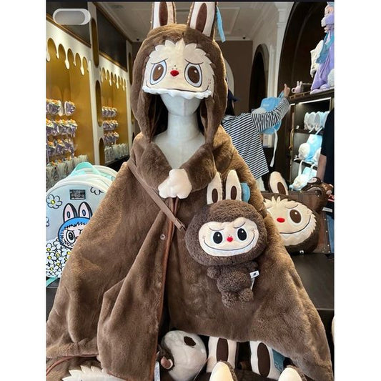 Manta con capucha Labubu Edición Limitada Exclusiva de POP MART POP LAND