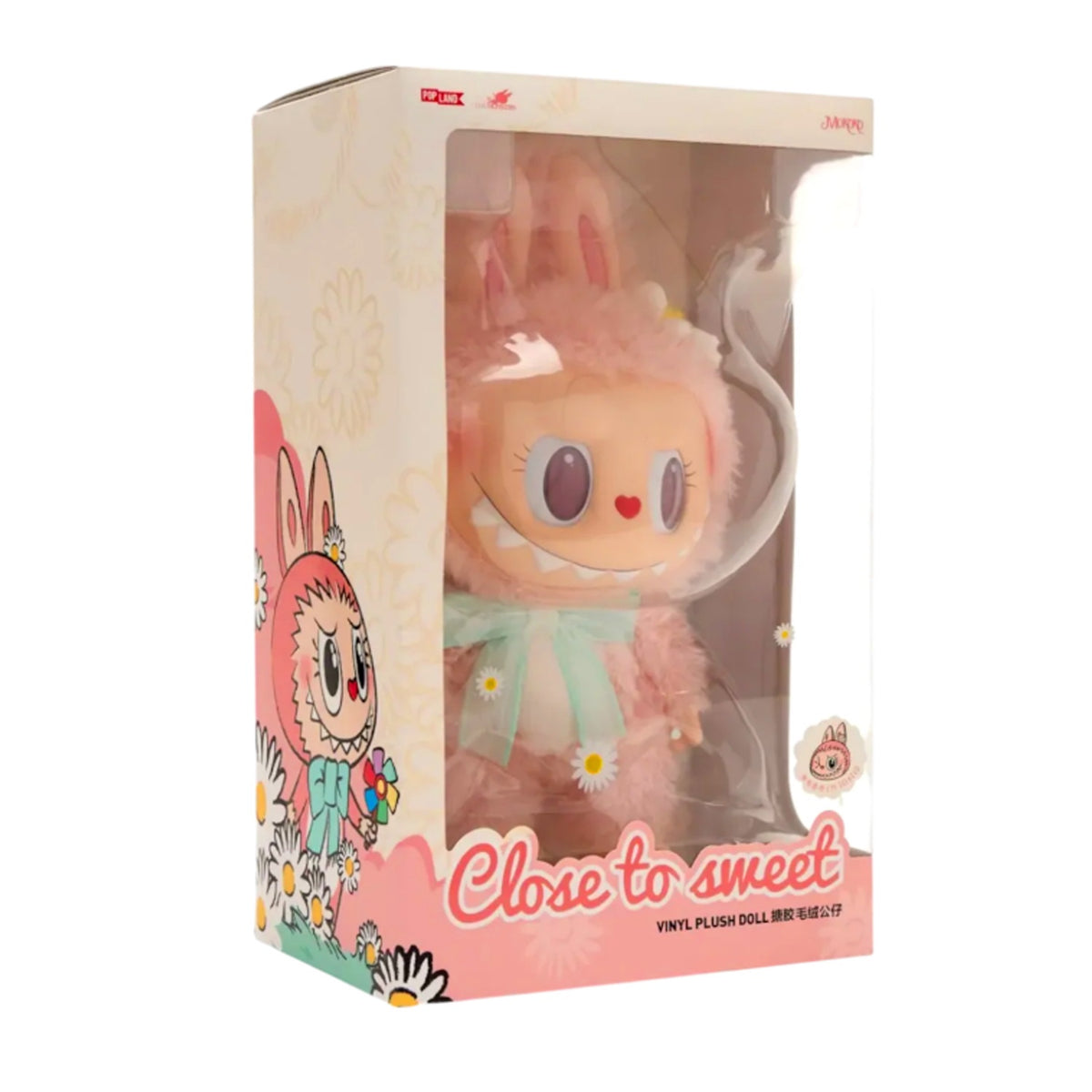 Add a touch of charm and sweetness to your collection with the Mokoko Close to Sweet Vinyl Plush Doll, a beautifully crafted 38 cm figure designed with Pop Mart’s signature blend of cuteness, style, and display presence. Standing tall at nearly 15 inches, this collectible seamlessly combines soft plush textures with durable vinyl elements, giving Mokoko a premium, high-quality look perfect for shelves, desks, and display cases.

With her soft pastel color palette, expressive features, and adorable outfit st