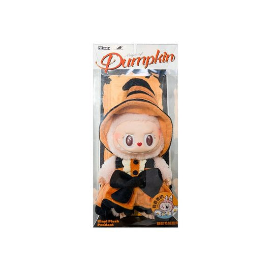 Celebrate autumn’s enchantment with the exclusive Pop Land “Magic of Pumpkin” Mokoko Vinyl Plush Pendant. This limited-edition pendant features Labubu lovingly dressed in a plush pumpkin dress, accented by a crisp black bow and quirky witch hat. Standing at about 11 cm tall, this pendant blends plush softness with sturdy vinyl craftsmanship. Available only through Pop Land, it’s a collector’s treasure for Halloween décor, everyday charm, or fans of Labubu’s whimsical spirit.  Authentic.