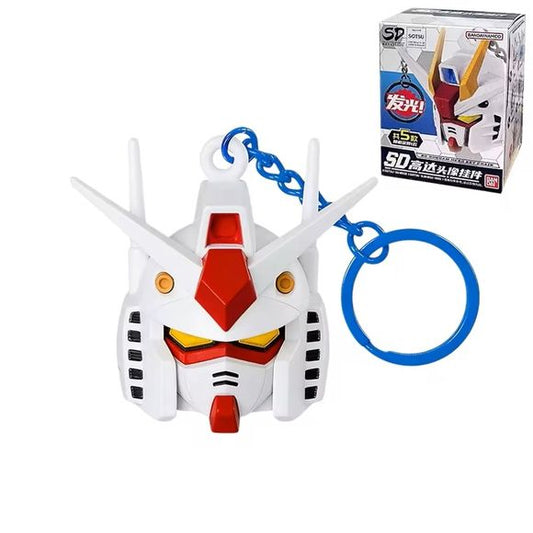 Bandai Shokugan Mobile Suit SD Gundam Head Leucht-Maskottchen-Schlüsselanhänger Blindbox