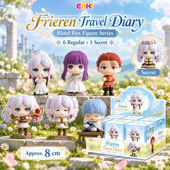 <p><strong>Each box contains 1 random figure from the Frieren Travel Diary collection. Specific designs cannot be selected.</strong></p>

<p>Join Frieren and her companions on a charming new adventure with the <strong>EAKI Frieren: Beyond Journey’s End Travel Diary</strong> blind box series!</p>

<p>This officially licensed collectible series features super-deformed versions of characters from <strong>Frieren: Beyond Journey’s End</strong>, each posed in a scene inspired by moments from the journey. With so