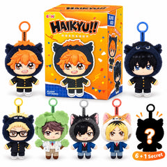<p><strong>Each box contains 1 random Haikyu!! plush keychain. Specific characters cannot be selected.</strong></p>

<p>Bring your favorite volleyball stars everywhere you go with the <strong>EAKI Haikyu!! Mascot Costume Plush Keychain Blind Box Series</strong>!</p>

<p>This officially licensed collection features popular characters from <strong>Haikyu!!</strong> reimagined as adorable plush keychains wearing playful mascot-style costumes. Each approximately 5.5-inch (14 cm) plush includes a hanging loop, m