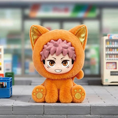 EAKI Jujutsu Kaisen Sitting Cat Party Plush Keychain Blind Box - 1 Random