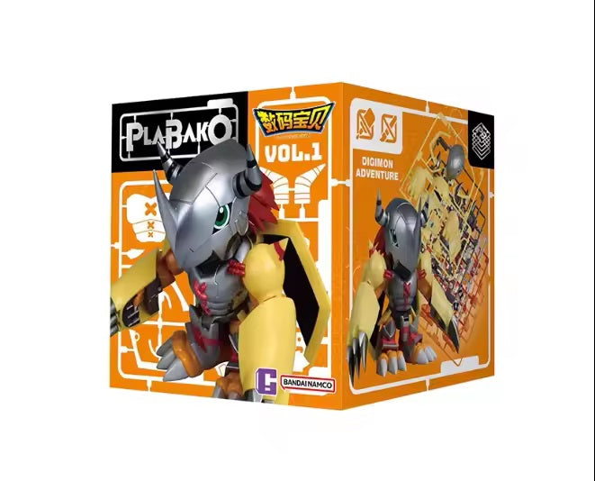 Bandai brings us a new lineup of "PLABAKO" mini plastic model kits starring your favorite characters from "Digimon Adventure"! These partially assembled, pre-painted model kits can be displayed in their internal PET boxes once they're assembled. There are eight different figures to collect and trade, plus one secret figure.

[Lineup]:

WarGreymon
Metal Garurumon
Omegamon
Holy Angemon
WarGreymon (metallic color)
Metal Garurumon (metallic color)
Omegamon (clear color)
Holy Angemon (clear color)
Secret