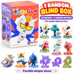 <p><strong>Each box contains 1 random figure. Specific designs cannot be selected.</strong></p>

<p>Add a fun and quirky twist to your Gundam collection with the <strong>YuRuGun Gundam Blind Box Figure</strong> series!</p>

<p>This officially licensed collectible series reimagines iconic Mobile Suits from the Gundam universe in a humorous, stylized format. Each figure features a playful scene or pose, giving familiar designs like Gundam, Freedom Gundam, Gouf, Char's Zaku, Gyan, Zeta Gundam, Big Zam, GM, Uni