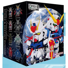 Bandai BNESH QMSV Mini Strike Gundam & Destiny Gundam Serie Blind Box 1 Zufällig