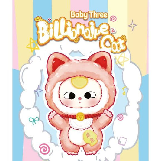 Indulge in luxury and mystery with the Baby Three Billionaire Cat Plush Blind Box — a surprise plush series that combines high-fashion charm with adorable design. Each box hides one plush cat character dressed in lavish, billionaire-inspired outfits, making every unboxing a stylish moment. Whether you collect them all or try your luck at finding a standout piece, this series is a purr-fect addition for plush lovers, fashion enthusiasts, and the Baby Three fanbase.  Each plush is 15-17cm tall (6 to 6.7 inche