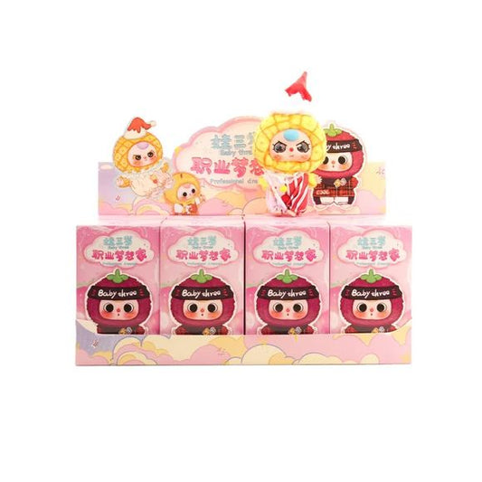 Unwrap your dreams with the Baby Three Career Dreamer Plush Blind Box — a soft, whimsical collection designed to inspire. Each blind box contains one randomly selected plush from the Career Dreamer series, a line that brings together ambition, creativity, and adorable character design. With 11 possible figures (10 regular & 1 hidden), this series offers an exciting chance to collect rare and secret variants.