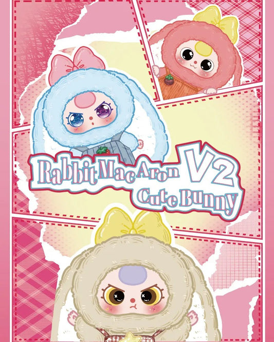 Hop into sweetness with the Baby Three Rabbit Macaron V2 Plush Series Lucky Bag! This collection blends kawaii charm with pastel delights — each plush figure feels like a confection, with soft bunny ears, macaron-inspired color palettes, and delightfully plush textures. The “Lucky Bag” format means every purchase holds a surprise character, making it as fun to collect as it is to gift or display.

Whether you’re completing the set or hoping for a rare favorite, Rabbit Macaron V2 brings whimsy and softness t