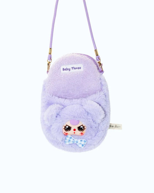 Cureplaneta Baby Three Mobile Hanging Phone Bag Plush Blind Box Bag