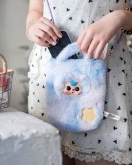 Cureplaneta Baby Three Mobile Hanging Phone Bag Plush Blind Box Bag