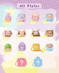 Cureplaneta Baby Three Mobile Hanging Phone Bag Plush Blind Box Bag