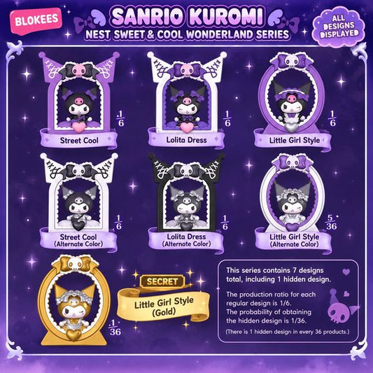 Blokees Sanrio Characters Kuromi Doodoos NEST Sweet & Cool Wonderland Blind Box