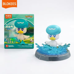 <p>Add the stylish Water-type starter <strong>Quaxly</strong> to your collection with the <strong>Blokees Pokémon Classic Version-S Quaxly Fever Attack Figure</strong>!</p>

<p>This officially licensed Pokémon collectible recreates Quaxly in Blokees' stylized figure format, featuring its crisp white body, blue feet, yellow beak, and distinctive teal crest.</p>

<p>Part of the <strong>Classic Version-S Fever Attack</strong> series, Quaxly is displayed on a themed scenic base surrounded by translucent blue wa