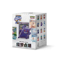 Each box will come with one of 13 Pokemon figures emulating the artwork of their cards from the 151 set -- right down to the brushstrokes! They'll also come with a Poke Ball reverse holo of that card, a stand with card holder, and two of China's 151 5-card slim booster packs. If you're lucky, you'll have a 1 in 143 chance of pulling the Illustration Rare of Machoke as the special 13th figure.