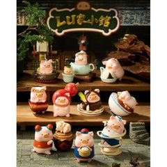 Step into the cozy world of LU House with this adorable Chinese Food Piggy Series blind box collection! These charming mini pig figures are inspired by classic Chinese cuisine, traditional dining culture, and warm restaurant-style scenes, all reimagined in an irresistibly cute designer toy style.

Each figure features a lovable piggy character dressed or posed around iconic food themes such as hot pot, soup dumplings, noodles, tea, steamed buns, and other delicious culinary moments. With soft pastel colors,