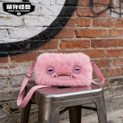 ZURU Fuggler Funny Ugly Big Head Series Pink Wide-Eyed Crossbody Bag