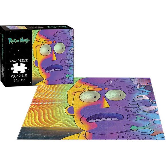 USAopoly Rick and Morty Psychedelic Jerry 200 Piece 9x11-inch Jigsaw Puzzle | Galactic Toys & Collectibles