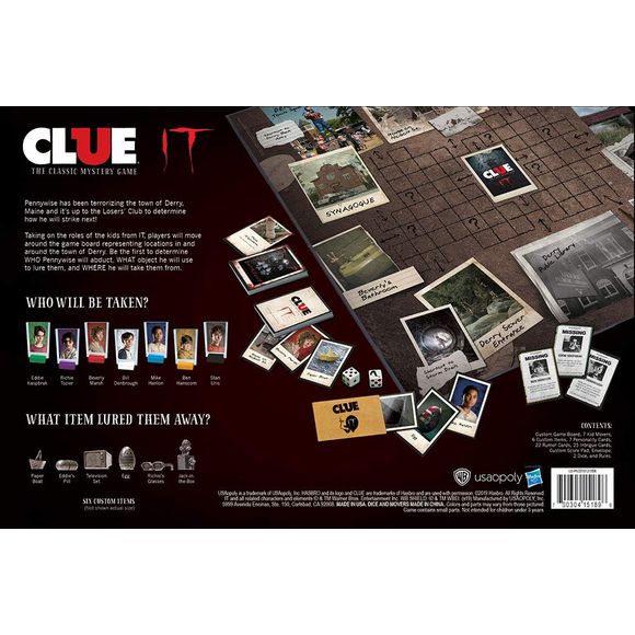 Clue Stephen King's IT Movie Edition Board Game | Galactic Toys & Collectibles
