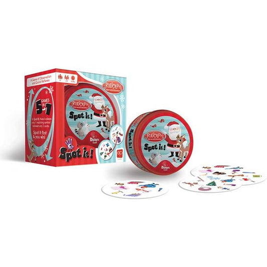 Spot It! Rudolph The Red Nosed Reindeer Edition Board Game | Galactic Toys & Collectibles