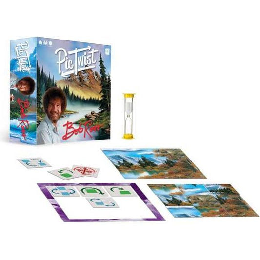 Bob Ross Pic Twist A Puzzling Game of Mixing and Fixing | Galactic Toys & Collectibles
