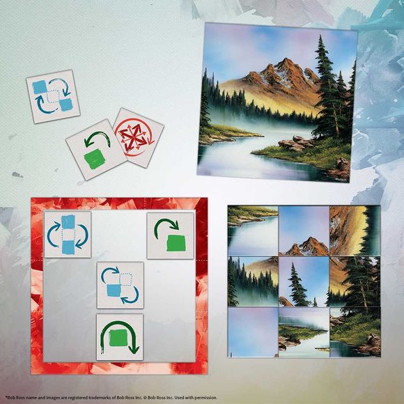 Bob Ross Pic Twist A Puzzling Game of Mixing and Fixing | Galactic Toys & Collectibles