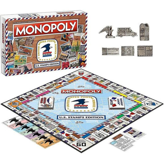 Monopoly U.S. Stamps Edition Board Game | Galactic Toys & Collectibles