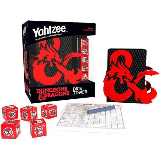 Yahtzee Dungeons & Dragons D&D Dice Game & Dice Tower