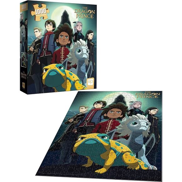 USAopoly The Dragon Prince Heroes at The Storm Spire 1000 Piece 19x27-inch Jigsaw Puzzle | Galactic Toys & Collectibles